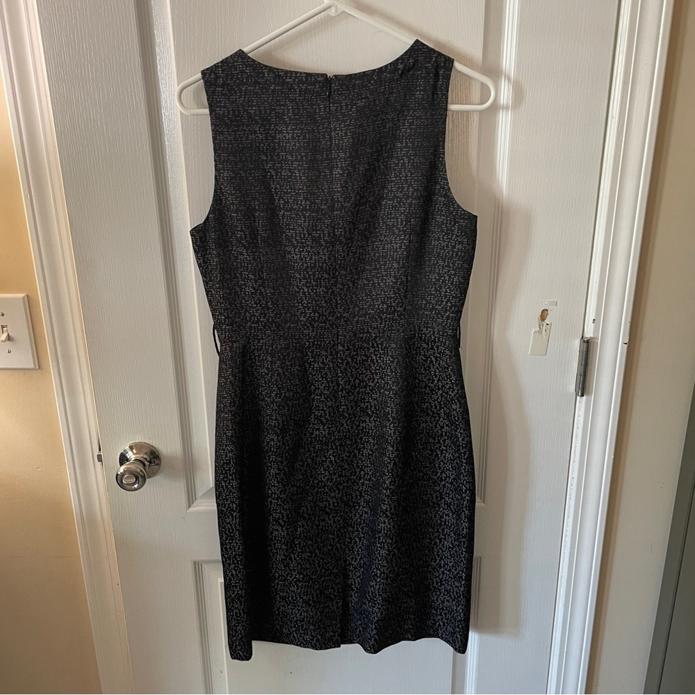 Evan Picone Black Textured Mini‎ Dress - Picture 5 of 6